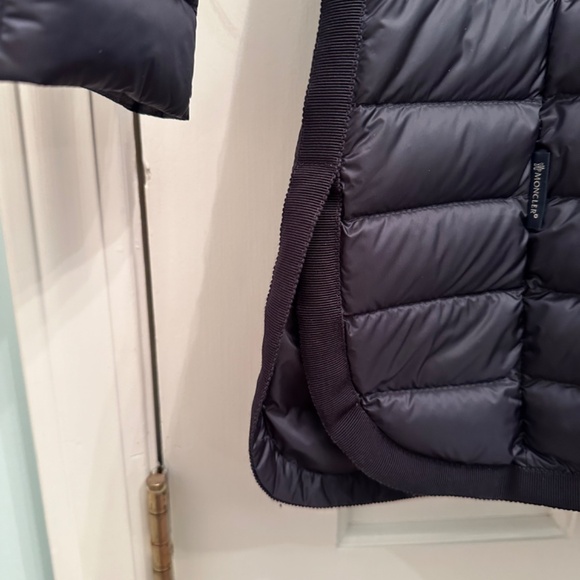 Moncler light down navy blue coat - Picture 14 of 16